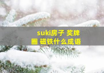 suki房子 奖牌 圈 磁铁什么成语